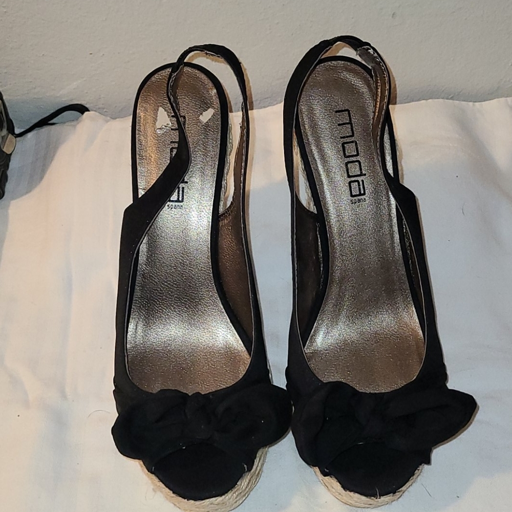 Women's Black Size 10 Wedges